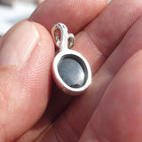 Black Star Diopside Pendant, Black Star Pendant, Art Pendant, Sterling Silver Pendant, Black Star Diopside Charm, 4 rays star