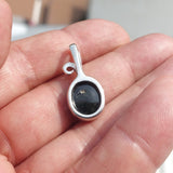 Black Star Diopside Pendant, Black Star Pendant, Art Pendant, Sterling Silver Pendant, 4 Rays Black Star Diopside Charm,