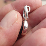 Black Star Diopside Pendant, Black Star Charm, Minimalist Pendant, Sterling Silver Pendant, 4 Rays Black Star Diopside Charm