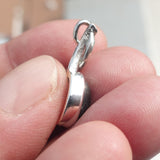 Black Star Diopside Pendant, Black Star Charm, Minimalist Pendant, Sterling Silver Pendant, 4 Rays Black Star Diopside Charm