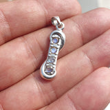 Natural Moonstone Pendant, Sterling Silver Pendant, long pendant, 4 Moonstone Pendant, round Moonstones, moonstone necklace