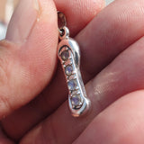 Natural Moonstone Pendant, Sterling Silver Pendant, long pendant, 4 Moonstone Pendant, round Moonstones, moonstone necklace
