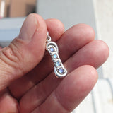 Natural Moonstone Pendant, Sterling Silver Pendant, long pendant, 4 Moonstone Pendant, round Moonstones, moonstone necklace