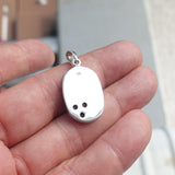 Natural Moonstone Pendant, Sterling Silver Pendant, oval pendant, 3 Moonstone floral Pendant, round Moonstones, moonstone necklace