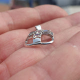 Natural Moonstone Pendant, Sterling Silver Pendant, square pendant, 5 Moonstone cross Pendant, round Moonstones, moonstone necklace