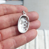 Natural Moonstone Pendant, Sterling Silver Pendant, oval pendant, 7 Moonstone cross Pendant, round Moonstones, moonstone necklace