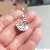 Natural Moonstone Pendant, Sterling Silver Pendant, Fantasy pendant, 4 Moonstone Pendant, round Moonstones, moonstone necklace