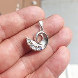 Natural Moonstone Pendant, Sterling Silver Pendant, Fantasy pendant, 4 Moonstone Pendant, round Moonstones, moonstone necklace