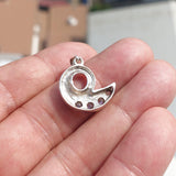 Natural Moonstone Pendant, Sterling Silver Pendant, Fantasy pendant, 4 Moonstone Pendant, round Moonstones, moonstone necklace