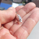 Natural Moonstone Pendant, Sterling Silver Pendant, Marquise pendant, 6 Moonstone Pendant, round Moonstones, moonstone necklace