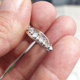 Natural Moonstone Pendant, Sterling Silver Pendant, Hook shaped pendant, 4 Moonstone Pendant, moonstone Silver Charm