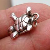Turtle Silver Pendant Sterling Silver Tortoise Pendant Excellent Details hallmarked 925 - BikeRing4u