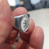 Philippines Flag Ring, Sterling Silver Ring, Pinky Ring, Flag of the Philippines, Sport Event Outfit, Fan Apparel, Men's Silver Ring