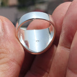 Sierra Leone Flag Ring, Sterling Silver Ring, Pinky Ring, Flag of Sierra Leone, Sport Event Outfit, Fan Apparel, Mens Silver Ring, Gift for Fans, Sierra Leone Flag