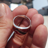 Trinidad and Tobago Flag Ring, Sterling Silver Ring, Pinky Ring, Flag of Trinidad and Tobago, Sport Event Outfit, Fan Apparel, Mens Silver Ring, Gift for Fans, Trinidad and Tobago Flag