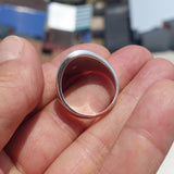 Trinidad and Tobago Flag Ring, Sterling Silver Ring, Pinky Ring, Flag of Trinidad and Tobago, Sport Event Outfit, Fan Apparel, Mens Silver Ring, Gift for Fans, Trinidad and Tobago Flag