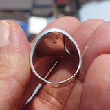 Croatian Flag Ring, Sterling Silver Ring, Pinky Ring, Flag of Croatia, Sport Event Outfit, Fan Apparel, Mens Silver Ring, Gift for Fans, Croatia Flag