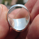 Turkish Flag Ring, Sterling Silver Ring, Pinky Ring, Flag of Turkey, Sport Event Outfit, Fan Apparel, Mens Silver Ring, Gift for Fans, Turkey Flag