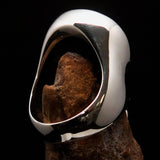 Malachite Silver Ring, Sterling Silver Ring, Pear shaped Ring, Natural Green Malachite Ring, Handmade Silver Ring Gift for Her - Size 8.5