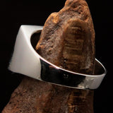 Spanish Flag Ring, Men's Ring, Sterling Silver Ring, Pinky Ring, Flag of Spain Ring, Sport Event Outfit, Fan accessories, Square shaped Ring