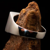 Belgian Flag Ring, Sterling Silver Ring, Pinky Ring, Square shaped Ring, Flag of Belgium, Sport Event Outfit, Fan Apparel, Gift for him