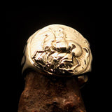 Tetradrachm Ring, Coin Ring, Horsemen Ring, Men's Ring, ancient Greek Ring, Pinky Ring, Alexander the Great Ring, Gift for him - solid Brass