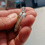 Brown Jasper Amulet, Sterling Silver Pendant, Minimalist Pendant, Brown Jasper Cabochon, Unique design, Jasper Silver necklace, Gift for Her