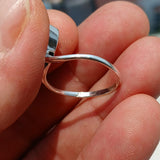 Peridot Ring, Sterling Silver Ring, Solitaire Ring, Trillion Cut, Green Peridot, Triangle shape, unique silver ring, gift for her - size 9.5