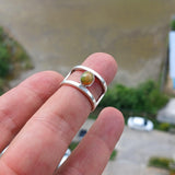 Opal Ring, Gemstone Ring, Sterling Silver Ring, Solitaire Ring, oval shaped Opal - Minimalist Design, Opal silver ring, Gift for Her, Size 6