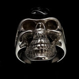 Excellent crafted Men's Celtic Triskelia Triad Skull Ring Black - Sterling Silver - BikeRing4u