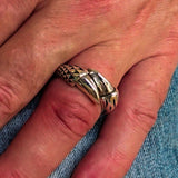 Excellent crafted Men's Medieval Ring Dragon Claw Sterling Silver 925 - BikeRing4u