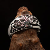 Excellent crafted Men's Animal Band Ring Dragon Snake Sterling Silver 925 - BikeRing4u