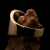 Perfectly crafted Men's National Flag Ring Ireland - solid Brass - BikeRing4u