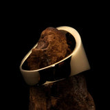 Perfectly crafted Men's National Flag Ring Romania - solid Brass - BikeRing4u