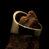 Perfectly crafted Men's National Flag Ring Iran - solid Brass - BikeRing4u