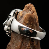 Excellent crafted Sterling Silver Animal Ring Lioness female Lion - BikeRing4u