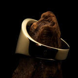 Perfectly crafted Men's National Flag Ring Slovenia - solid Brass - BikeRing4u