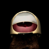 Perfectly crafted Men's National Flag Ring Poland - solid Brass - BikeRing4u