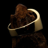 Perfectly crafted Men's National Flag Ring Nigeria - solid Brass - BikeRing4u