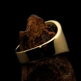 Perfectly crafted Men's National Flag Ring Czech Republic - solid Brass - BikeRing4u