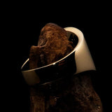 Perfectly crafted Men's National Flag Ring Armenia - solid Brass - BikeRing4u