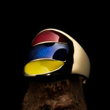 Perfectly crafted Men's National Flag Ring Armenia - solid Brass - BikeRing4u