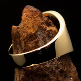 Excellent crafted ancient Men's Black Twin Head Eagle Ring - Solid Brass - BikeRing4u
