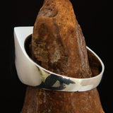 Excellent crafted Men's Franciscan Corona Cross Ring - antiqued Sterling Silver - BikeRing4u