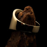 Perfectly crafted Men's National Flag Ring India - solid Brass - BikeRing4u