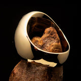 Excellent crafted Men's Ring modern black Christian Cross - Solid Brass - BikeRing4u