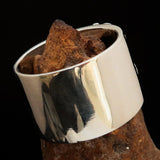 Excellent crafted Men's Medical Weed Ring Marihuana Leaf - Sterling Silver - BikeRing4u