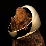 Excellent crafted Men's Aquarius Ring Black Zodiac - Solid Brass - BikeRing4u