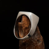 Excellent crafted Men's Finnish Flag Ring Finland - Sterling Silver - BikeRing4u