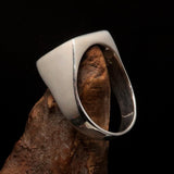 Excellent crafted Men's Finnish Flag Ring Finland - Sterling Silver - BikeRing4u